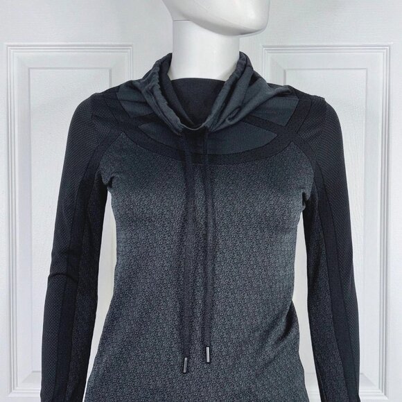 UNDER ARMOUR women's charcoal cowl neck XS - Picture 2 of 2